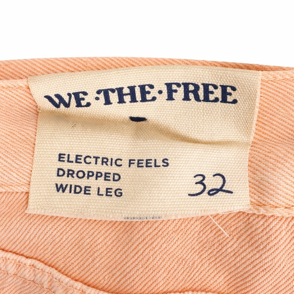 Free People We The Free Electric Feels Dropped Wide Leg Barrel Jeans NWT Boho - Picture 6 of 13